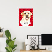 Labrador Retriever Dog Personalisiert Poster (Heimbüro)