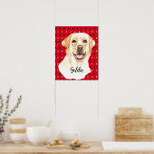 Labrador Retriever Dog Personalisiert Poster (Küche)