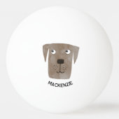 Labrador Retriever Dog Personalisiert Tischtennisball (Vorderseite)