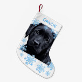 Labrador Retriever Dog Personalisiert Weihnachten Kleiner Weihnachtsstrumpf (Vorderansicht (hängend))