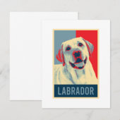 Labrador Retriever Dog Portrait Pop Art (Vorne/Hinten)