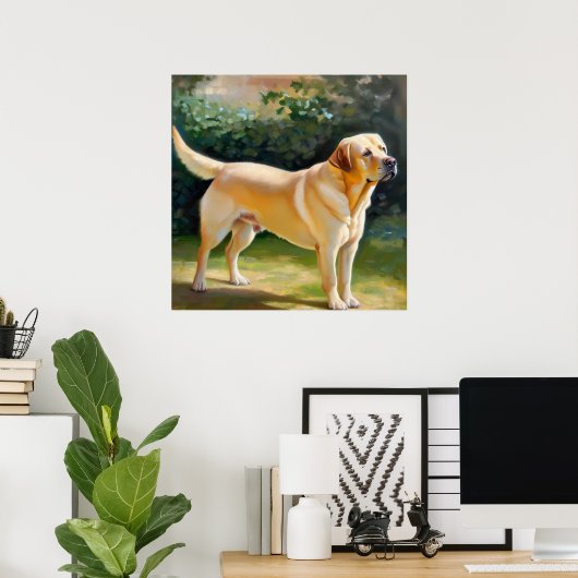 Labrador Retriever Dog Poster (Heimbüro)