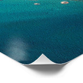 Labrador Retriever dog swimming in water 004 Poster (Ecke)