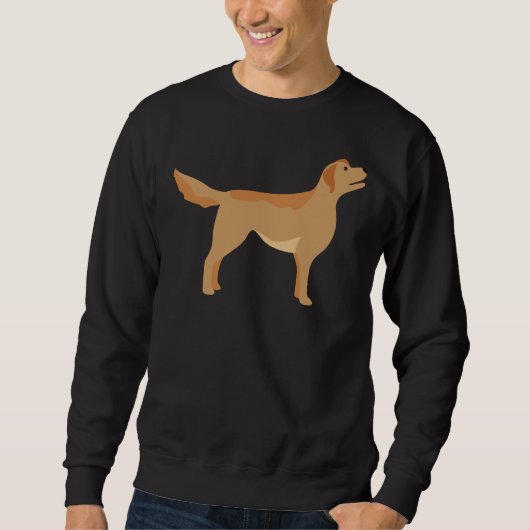 Labrador Retriever Dog Vector Sweatshirt (Vorderseite)