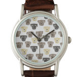 Labrador Retriever Dog Watch Armbanduhr<br><div class="desc">Aquarellmalerei von liebenswerten Schokolade-,  Golden- und Black Labrador Retriever Hunden,  perfekt für Liebhaber von Haustieren,  Hundeschuhwanderern,  Hundegroßomeren und Tierärzten.</div>