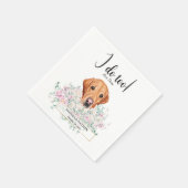 Labrador Retriever Dog Wedding Cocktail Napkins Serviette (Ecke)