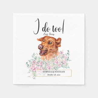 Labrador Retriever Dog Wedding Cocktail Napkins Serviette