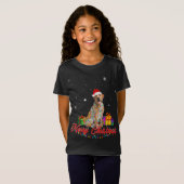 Labrador Retriever Dog Weihnachten Weihnachten L T-Shirt (Vorne ganz)
