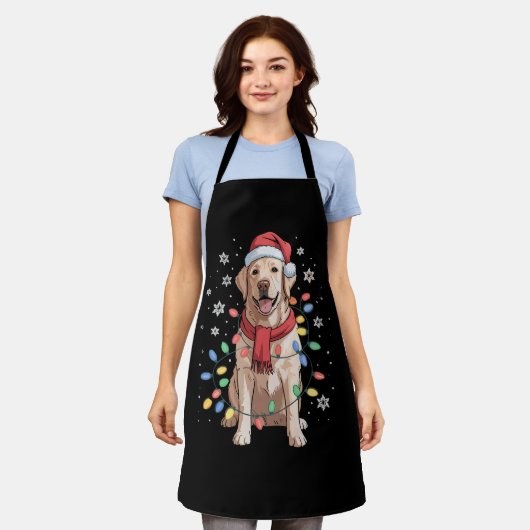 Labrador Retriever Dog Weihnachtsfeier Weihnachtsf Schürze (Getragen)