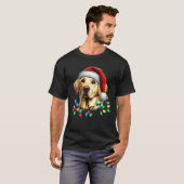 Labrador Retriever Dog Weihnachtshut Xmas T-Shirt (Vorne ganz)
