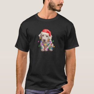 Labrador Retriever Dog Weihnachtsmannmütze Beautif T-Shirt