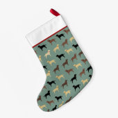 Labrador Retriever Dogs Pattern Labradors Kleiner Weihnachtsstrumpf (Rückseite (Hängend))