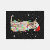 Labrador Retriever Dogs Tree Christmas Sweater Xma Fleecedecke (Vorderseite (Horizontal))
