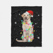Labrador Retriever Dogs Tree Christmas Sweater Xma Fleecedecke (Vorderseite)