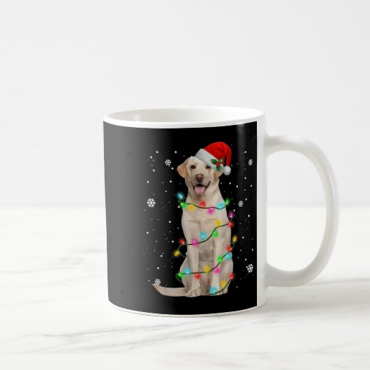 Labrador Retriever Dogs Tree Christmas Sweater Xma Kaffeetasse (Rechts)