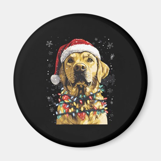 Labrador Retriever Dogs Tree Christmas Sweater Xma Magnet (Vorne)