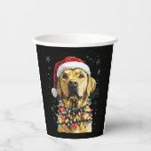Labrador Retriever Dogs Tree Christmas Sweater Xma Pappbecher (Vorderseite)
