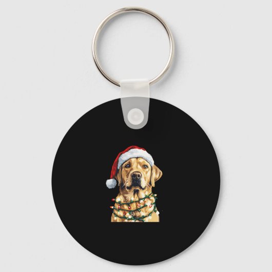 Labrador Retriever Dogs Tree Christmas Sweater Xma Schlüsselanhänger (Vorderseite)