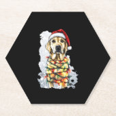Labrador Retriever Dogs Tree Christmas Sweater Xma Untersetzer (Vorderseite)