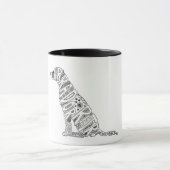 Labrador Retriever Doodle Design Tasse (Zentrum)