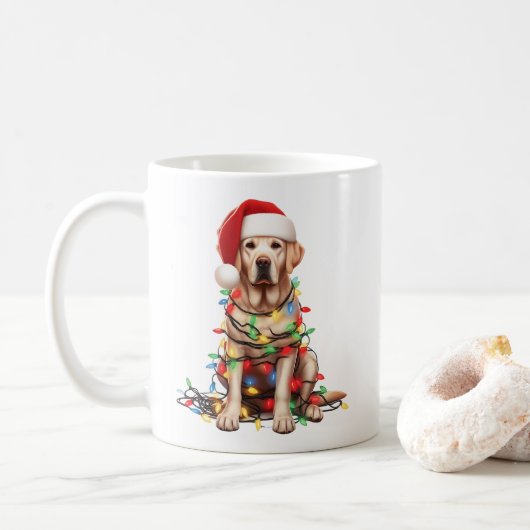 Labrador Retriever Doppy Puppy Kaffeetasse (Mit Donut)