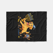 Labrador Retriever Dreidel Menorah Hanukkah Kids W Fleecedecke (Vorderseite (Horizontal))