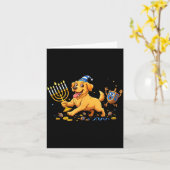 Labrador Retriever Dreidel Menorah Hanukkah Kids W Karte (Gelbe Blume)