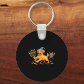 Labrador Retriever Dreidel Menorah Hanukkah Kids W Schlüsselanhänger (Vorderseite)