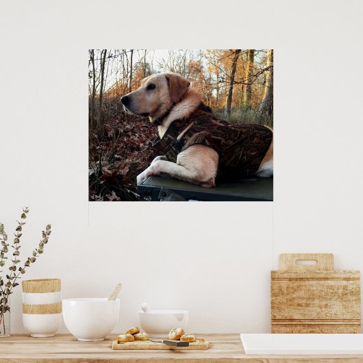 Labrador Retriever Duck Hunter's ultimative Waffe Poster (Küche)