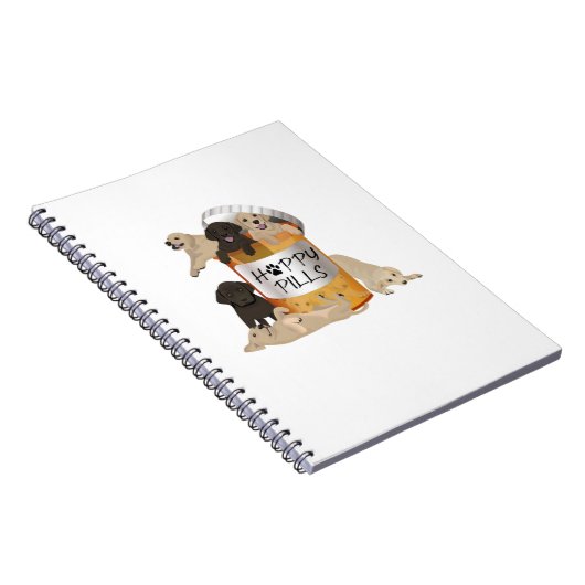 Labrador Retriever Eigentümer Happner Pillen Antid Notizblock (Rechte Seite)