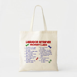 LABRADOR RETRIEVER-Eigentums-Gesetze Tragetasche