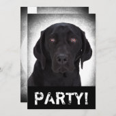 Labrador retriever einladung (Vorne/Hinten)