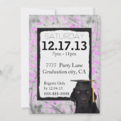 Labrador Retriever Einladung Template (Rückseite)