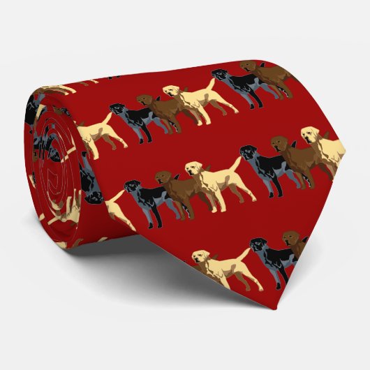 Labrador retriever-Farben Krawatte (Gerollt)