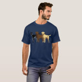 Labrador retriever-Farben T-Shirt (Vorne ganz)