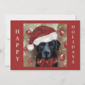 Labrador Retriever Feiertagskarte (Vorderseite)