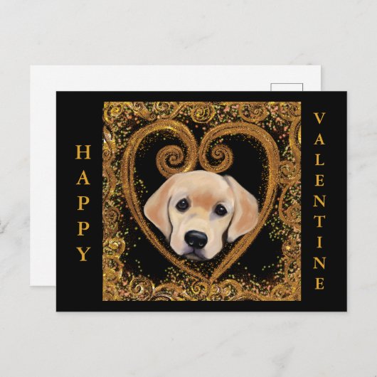 Labrador Retriever Feiertagspostkarte (Vorne/Hinten)