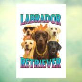 Labrador Retriever Fensteraufkleber (Blatt 3)