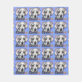 Labrador Retriever Fleecedecke (Vorderseite)