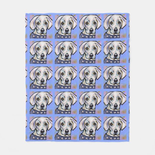 Labrador Retriever Fleecedecke (Vorderseite)