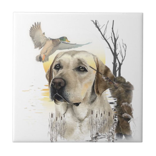 Labrador Retriever Fliese (Vorderseite)