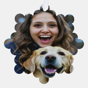 Labrador Retriever Foto personalisieren Ornament Karte