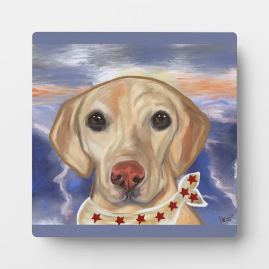 Labrador Retriever Fotoplatte (Vorderseite)