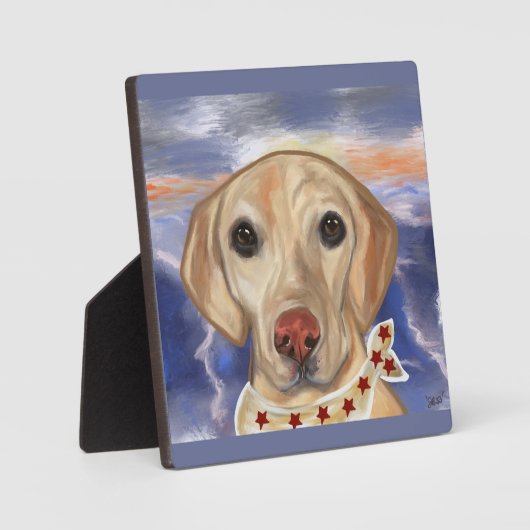 Labrador Retriever Fotoplatte (Vorderseite)