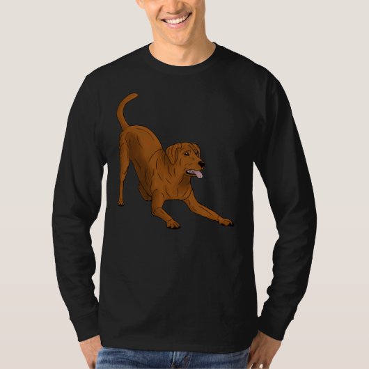 Labrador Retriever Fox Red Play Bow T-Shirt (Vorderseite)