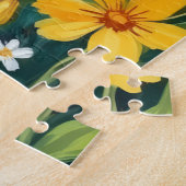 Labrador Retriever Frühlingsblumen Süßer Hund Puzzle (Seite)