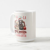 Labrador Retriever Funny Christmas Dog Tasse (Vorderseite Links)
