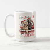Labrador Retriever Funny Christmas Dog Tasse (Links)