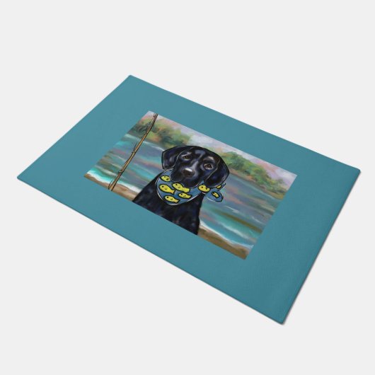 Labrador Retriever Fußmatte (Schrägansicht)