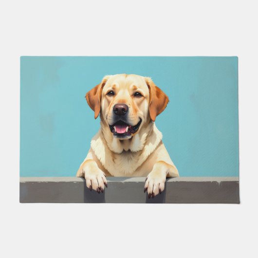 Labrador Retriever Fußmatten Kunst Fußmatte (Vorderseite)